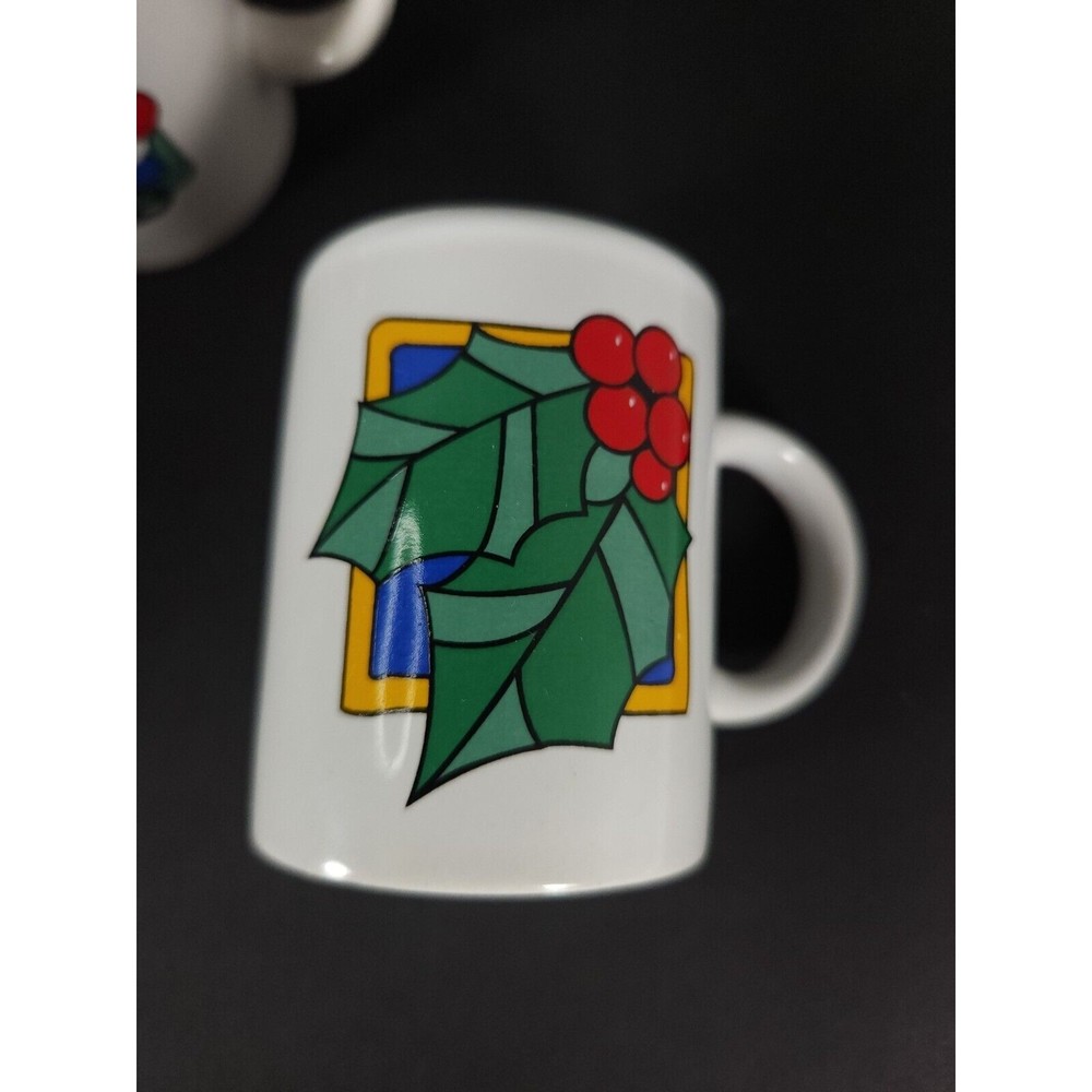 Set Of 9 Vintage‎ small demitasse espresso Christmas Mugs Cups - Picture 8 of 12